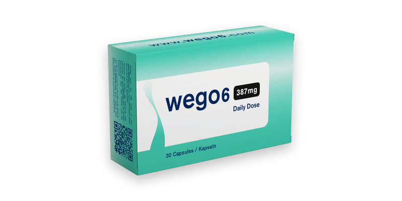One Wego6 box containing 30 capsules